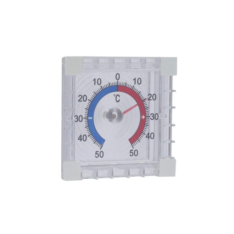 TESTRUT Fensterthermometer Thermometer Fenster Außenthermometer selbstklebend 7,5 cm