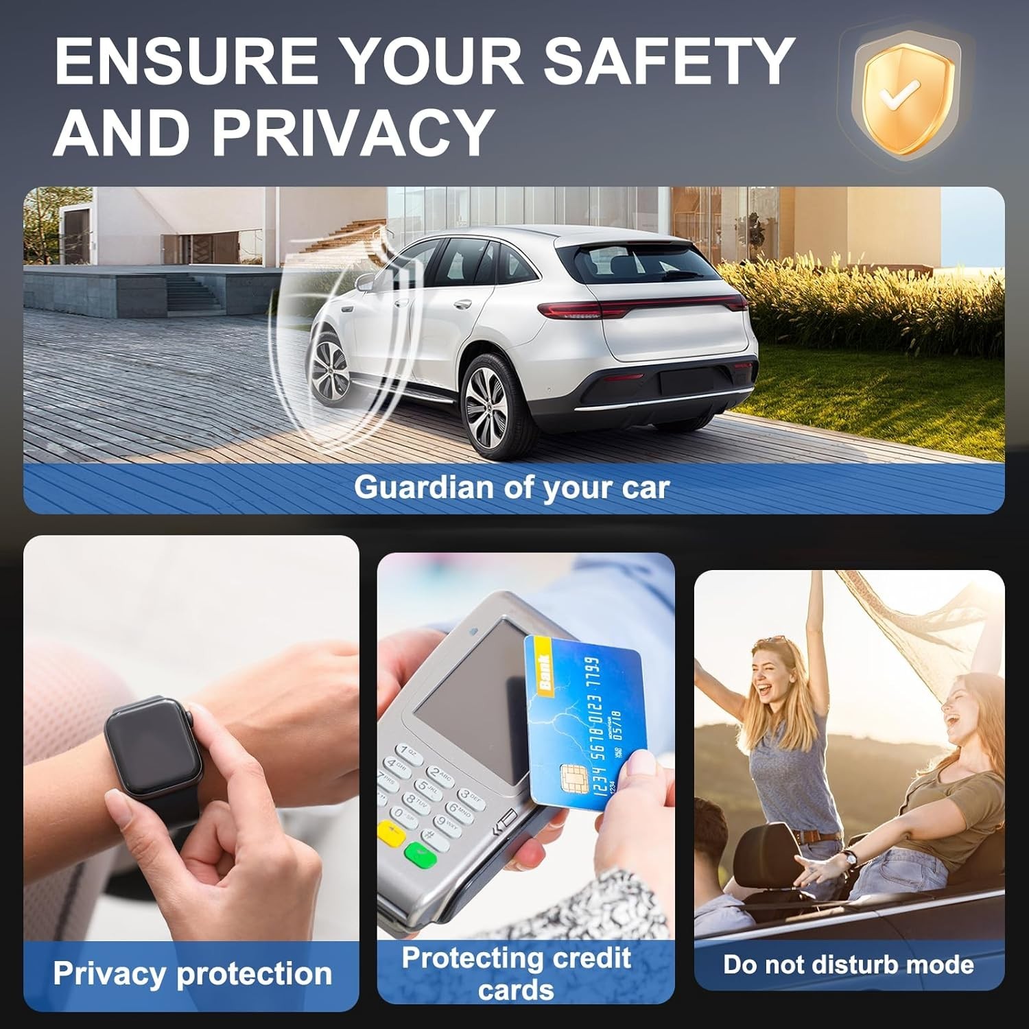 Faraday Box with Faraday Bags for Car Keys, Car Key Signal Blocking Box, Keyl...