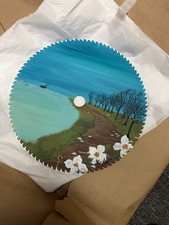 Fishing painted saw blade