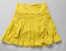 Bums & Roses Girl's Snap-On Natural Bamboo Skort EH6 Sunny Yellow Size 6-12M NWT