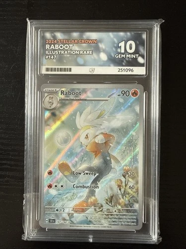 Raboot 147/142 Pokemon TCG Stellar Crown Illustration Rare  Ace 10