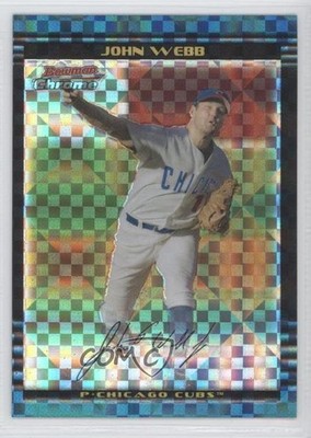 2002 Bowman Chrome Draft Picks & Prospects X-Fractor John Webb Rookie RC 0e3