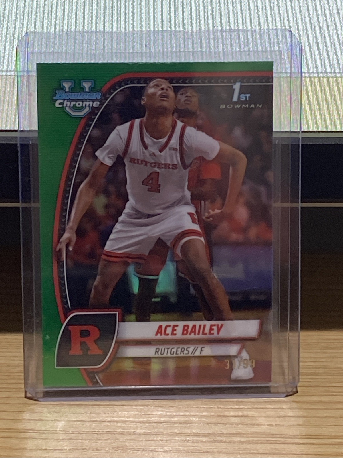ACE BAILEY 2024-25 BOWMAN UNIVERSITY CHROME 1ST GREEN #/99