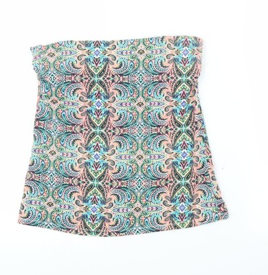 Matalan Damen mehrfarbige Paisley Cropped Bluse Größe 14
