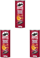Pringles Smokey Bacon Flavour Crisps 185G (Pack of 3)
