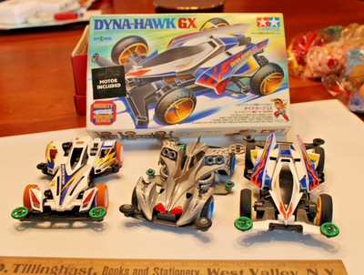 Tamiya Mini 4WD Series Dyna-Hawk GX PLUS 2 MORE LOT OF 3 1998, 1 WORKING