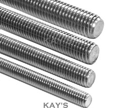 M6 M8 M10 M12 M16 x 300mm FULLY THREADED ROD BAR STUDDING ZINC PLATED STEEL BZP