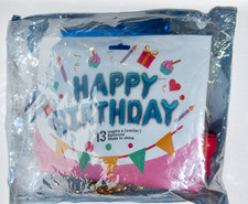New Metallic Blue Birthday Balloons  Party Decoration Supplies Kit