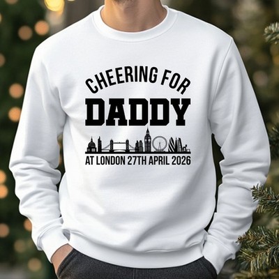 Cheering For London Marathon Sweatshirt Running Race Finisher Unisex & Kinder Top