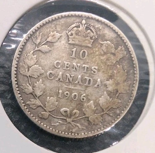 1906 Canada 10 Cents — photo from the most recent tracked eBay sale