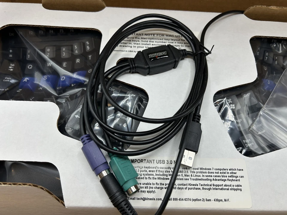 NEW Kinesis Advantage MPC USB KB500 contoured ergonomic keyboard  FREEB S/H - Image 4 of 4