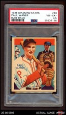 1935-36 Diamond Stars #83 Paul Waner  Pirates HOF PSA 4.5 - VG/EX+