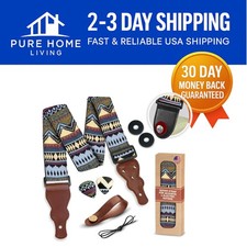 Universal Adjustable Guitar Strap with Vintage Design - Perfect for Any Musician