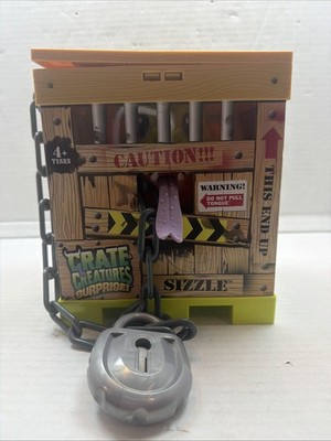 Crate Creature Surprise Sizzle Motion Sensor Toy Monster. -untested