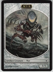 Myr Token #4 New Phyrexia MTG Token