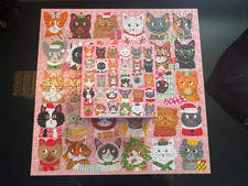 500 Piece Galison Puzzle "FESTIVE FUR BALLS" Complete