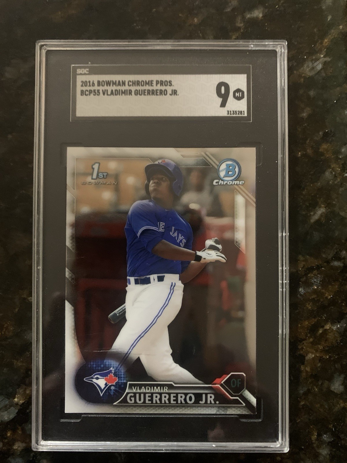 2016 Bowman Chrome Prospect 1st Vladimir Guerrero Jr #BCP55 SGC 9 Bluejays