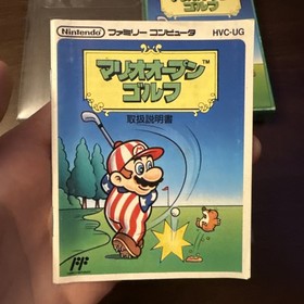 Mario Open Golf (Nintendo Famicom) Complete - Tested - Authentic