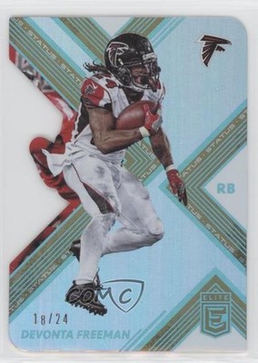 2017 Donruss Elite Status Die-Cut 18/24 Devonta Freeman #5 fm1