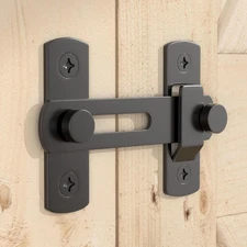 Gate Latch, Barn Door Lock, Door Latch Locks for Cabinet, Bathroom, Outdoor, Gar