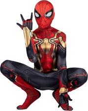 MARVEL Integrated Spider-Man Official Youth Deluxe Zentai Costume - Stretch S...