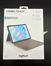 NEW, SEALED Logitech Combo Touch Keyboard Case iPad Air 11  M2 M3 5th Gen Gray