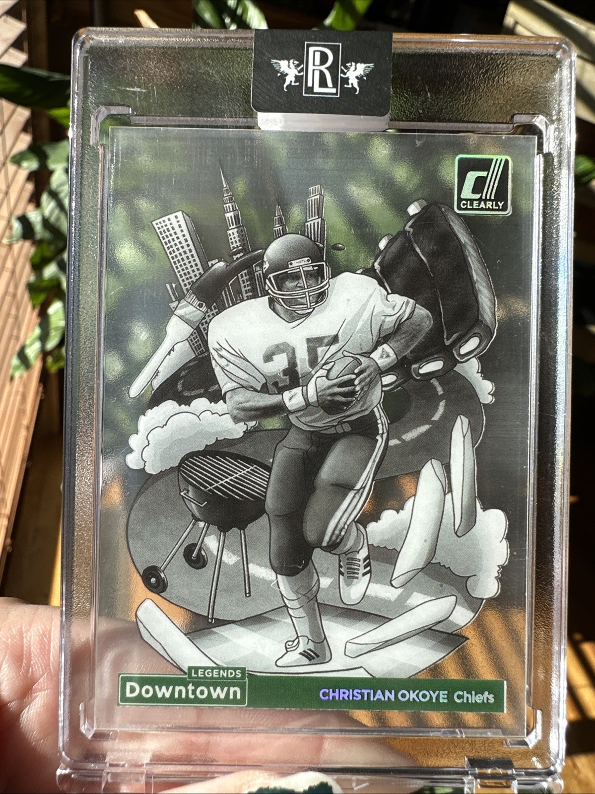 2024 Panini Clearly Donruss Christian Okoye Downtown Legends #6