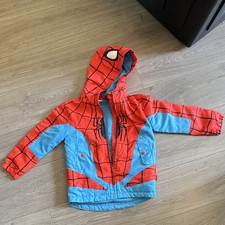 Disney Spider-Man Kids Jacket U.S. 5/6 Full Zip Red/blk/blue