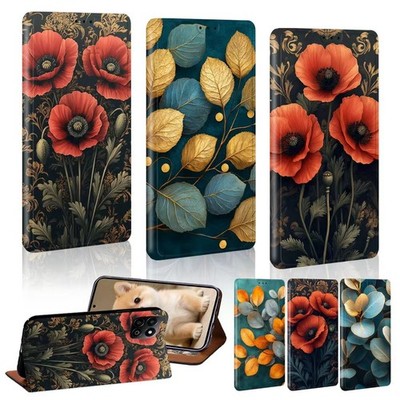 Natur Essenz Geschenk Leder Ständer Brieftasche Abdeckung Etui für Honor X5b X6 X7A X8 X9c