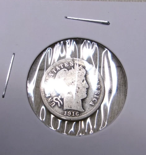 1916 P Silver Barber Dime #JS00