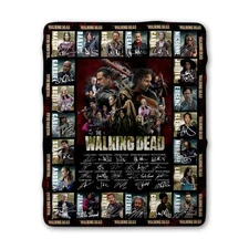 The Walking Dead Blanket, Horror Movies Fleece, Sherpa Blanket Super Soft Cozy