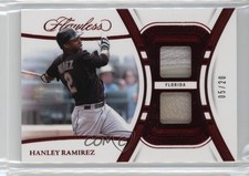 2024 Panini Flawless Dual Patch Ruby 5/20 Hanley Ramirez #DU-HRM Dual Patch 2oh