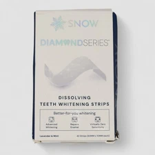 Snow Diamond Dissolving Teeth Whitening Strips Gentle & Enamel Safe 42 Strips