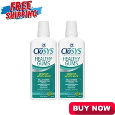 Mouthwash 64 Fl Oz Antiplaque Alcohol-Free Non-Burning Gentle Mint Fresh Breath