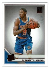 RJ Barrett 2019-20 Panini Clearly Donruss Red Acetate RC /49 #53 New York Knicks