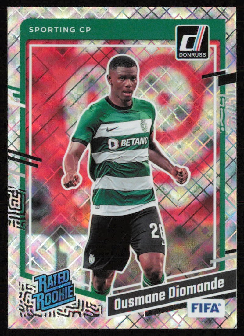 2023-24 Panini Donruss FIFA Rated Diamond Ousmane Diomande #190 Rookie RC