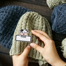 10 Pcs Etichette Con Per Vestiti Termoadesive Etichetta Abbigliamento