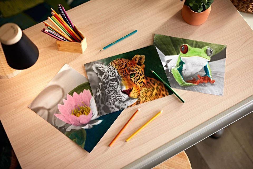 Crayola HD Coloring Kit for Adults & Teens, 30 Colored Pencils, 20 Premium Pages - Image 2 of 4