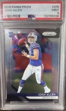 Panini Prizm 2018 Josh Allen Rookie #205 PSA 9 Buffalo Bills Football Card