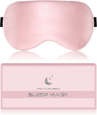 Silk Sleep Mask for Women - Soft Breathable Organic Natural Mulberry Silk Fabric