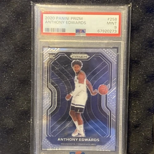 2020-21 Panini Prizm - Rookie Anthony Edwards #258 (RC) Mint PSA 9