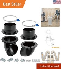 4" Dust Collection Elbows & Couplers Kit - Ideal for Woodworking Jobs
