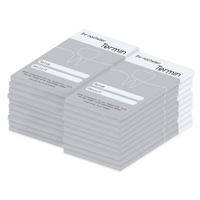 PRICARO Terminblock ''One Line'' Zahnarzt, (20er Pack)