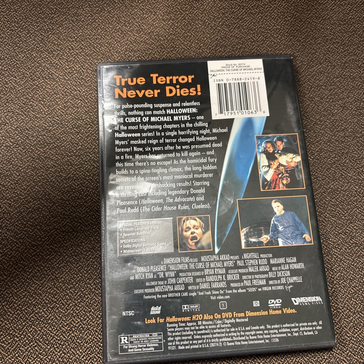 Halloween 6: The Curse of Michael Myers (DVD) 717951010636| eBay