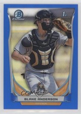 2014 Bowman Draft Chrome Blue Refractor 264/399 Blake Anderson #CDP34 5m0