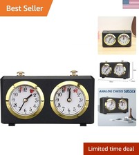 Elegant Black Mechanical Chess Clock - Accura...