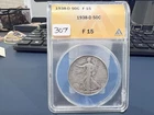 1938-D 50c Walking Liberty Half Dollar Anacs F 15 (EE)