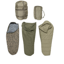 Genuine USGI Sleep System Army IMSS 5-Piece Military ACU Sleeping Bag Set ECW D1