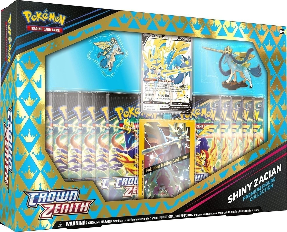ポケモンカード　ザシアン　海外版　色違い　crown zenith shiny Pokemon Crown Zenith Shiny Zacian Premium Figure Collection