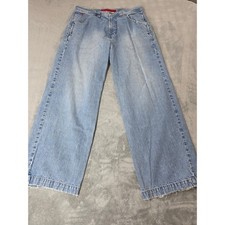 Vintage JNCO Jeans Wide Leg Carpenter Denim Eagle Embroidery 38x32